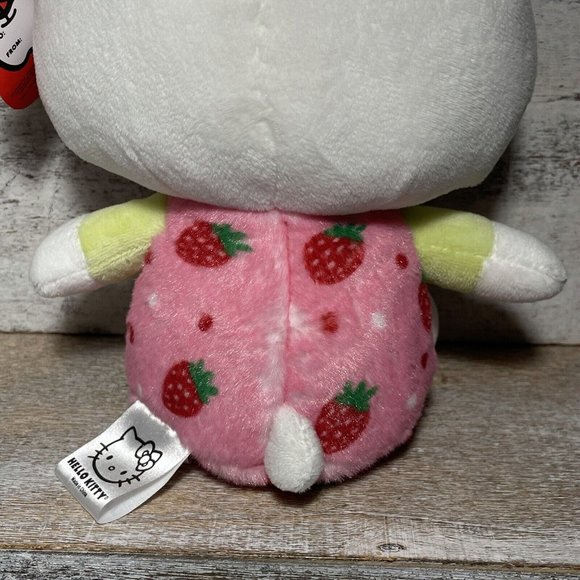 2023 Sanrio Hello Kitty Easter Bunny Rabbit Ears Stuffed Plush Strawberry 11" - Picture 6 of 14
